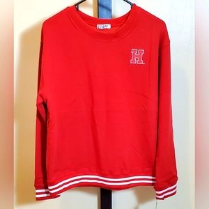 Nuyugirl 2 Piece Harvard University Mesh Back Sweatshirt w/ A-Line Mesh Skort LG